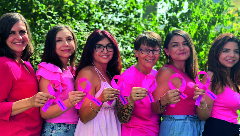 Contreag Mitarbeiter bei der Pink Ribbon Charity