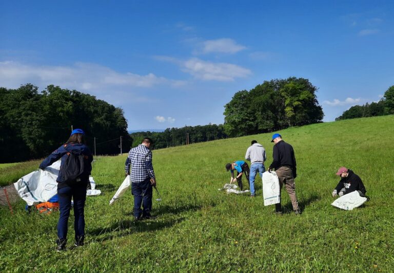 Contreag Mitarbeiter beim Umwelteinsatz am Grüthof 2024