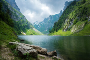 Der Fählensee mit Bergen