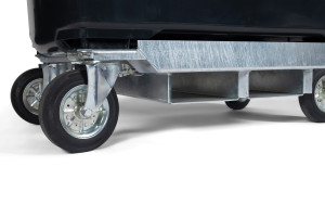 Gabelstaplertaschen für Abfallcontainer von der Contreag