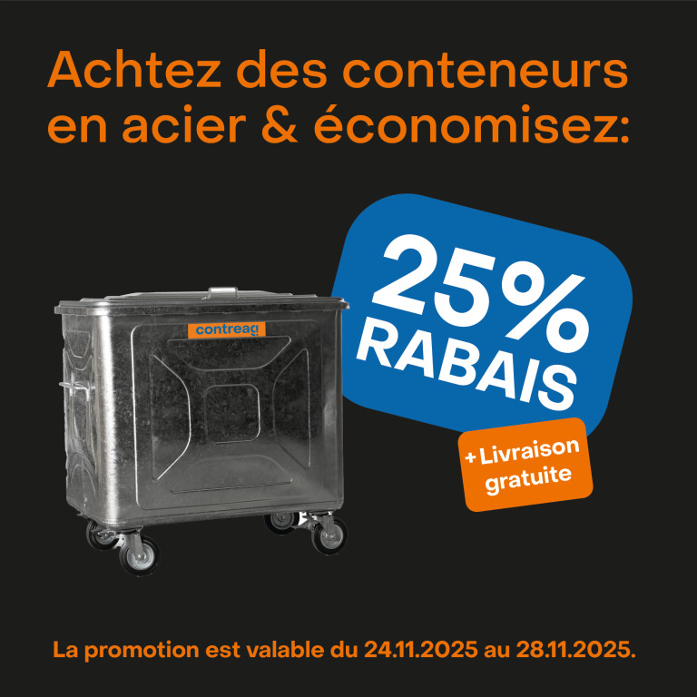 Black Friday Rabattangebot für Container der Contreag 2025
